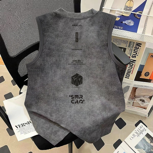 奥特莱斯~品牌折扣捡漏夏季潮流新款运动坎肩背心ins男女无袖上衣