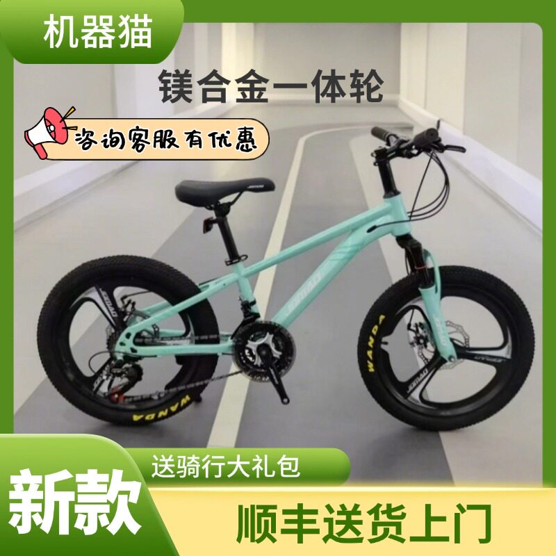 机器猫镁合金一体轮山地自行车