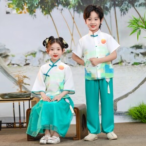 六一幼儿园合唱服中国风