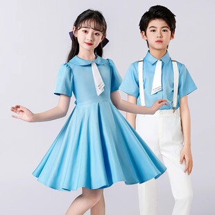 六一儿童大合唱团演出服中小学生男女生诗歌朗诵服舞蹈初表演服装