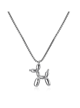 【王嘉尔同款】爱心气球狗情侣项链男女款嘻哈毛衣链轻奢吊坠长款