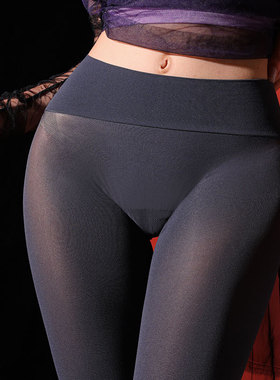 无缝深裆天鹅绒连裤袜80D秋冬款莱卡无痕黑丝性感塑型打底裤塑形