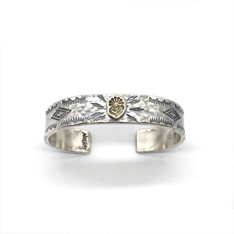 欧美s925银几何图腾手镯女复古时尚夸张嘻哈锯齿手环个性朋克饰品