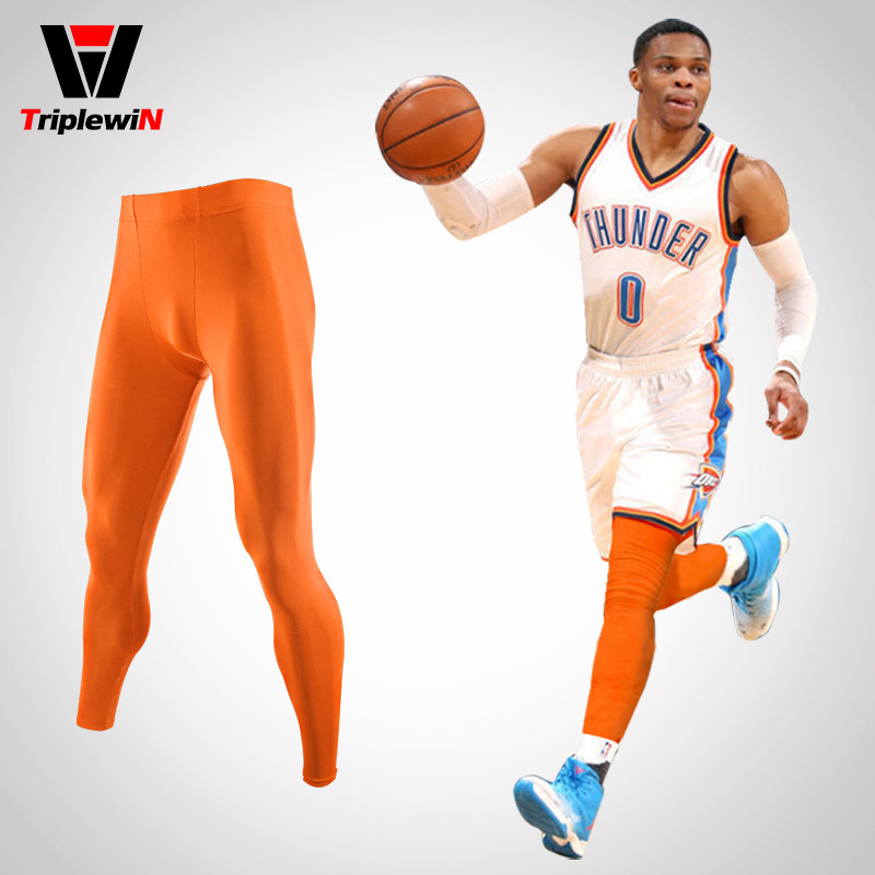thumbnail for Thin Men's Sports Leggings Compression Quick-Drying Fitness Pro Basketball Football Running Training Elastic Pants