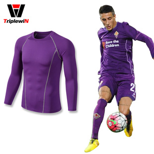 打底防晒速干运动健身篮球足球内胆长袖T恤 男紧身衣 薄款弹力