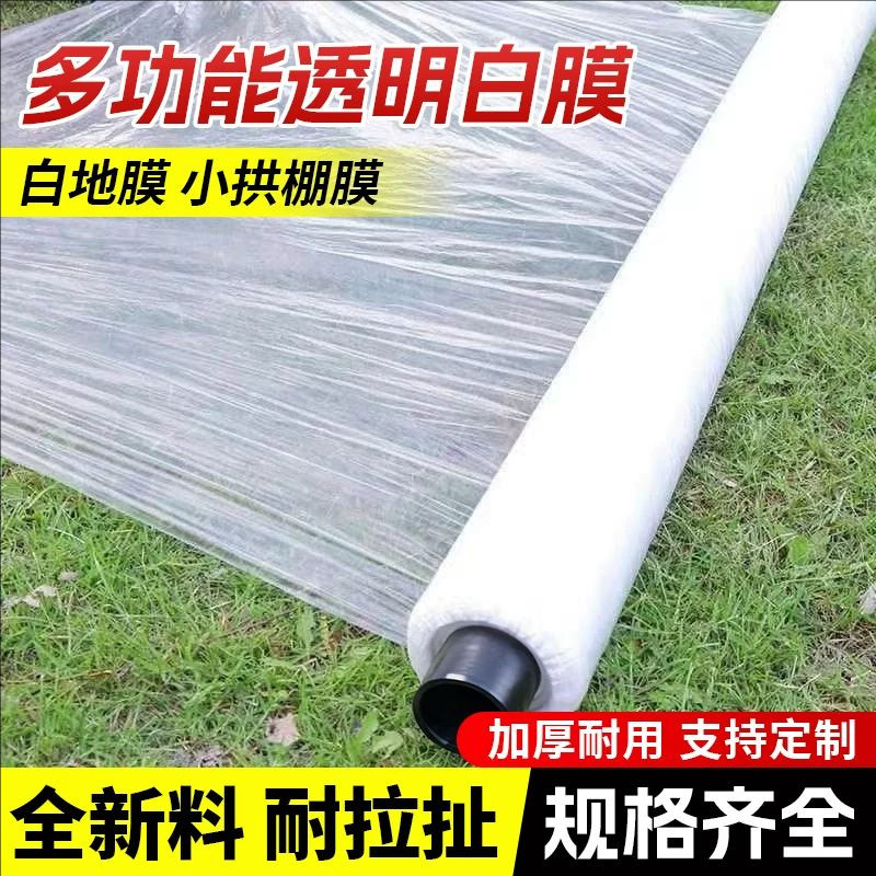 白色地膜种菜种植专用白地膜农用保温加厚小拱棚塑料薄膜养护布膜