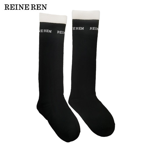 REINEREN设计师任茜黑白LOGO袜子
