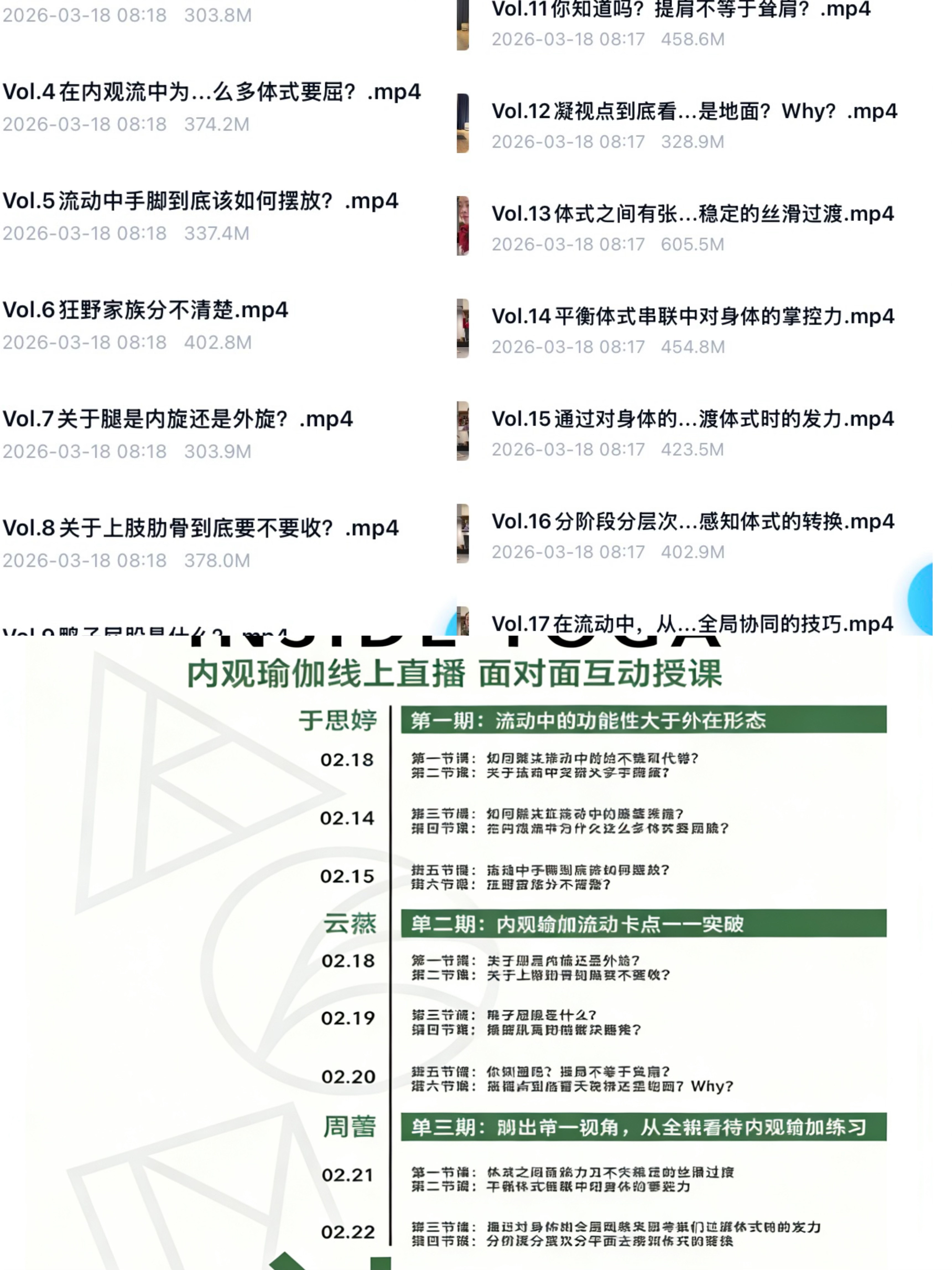无界内观流18节26年瑜伽跟练设计素材/源文件