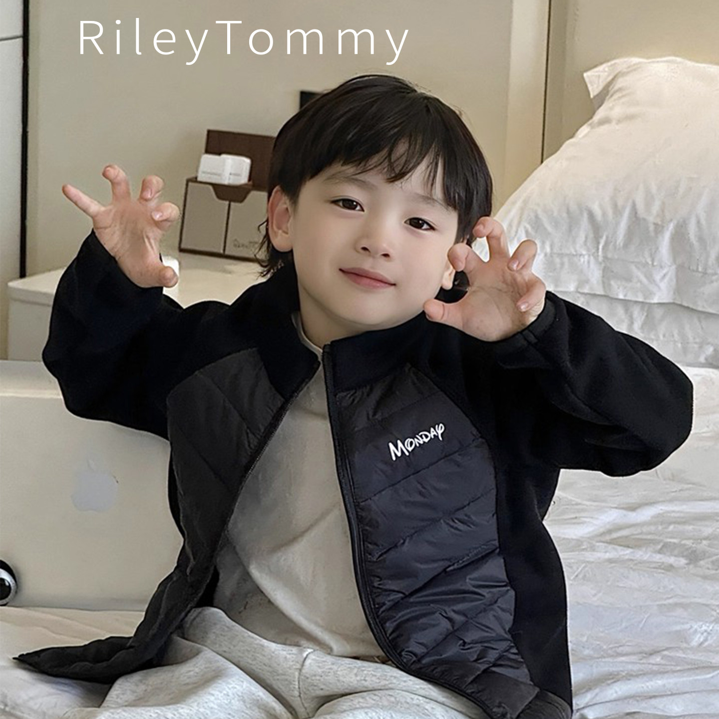 英国RileyTommy儿童轻薄羽绒服冬季羽绒服儿童超薄抗寒内胆外套