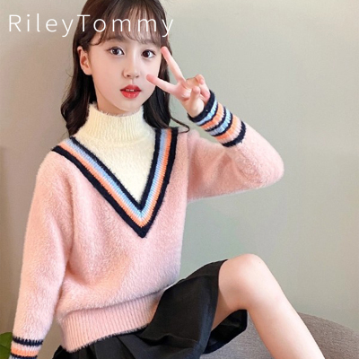 英国RileyTommy女童高领毛衣
