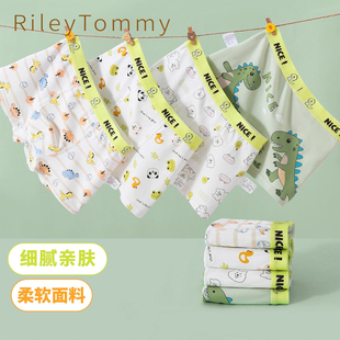 中大童不夹屁屁 纯棉A类男童四角短裤 英国Riley Tommy儿童平角内裤