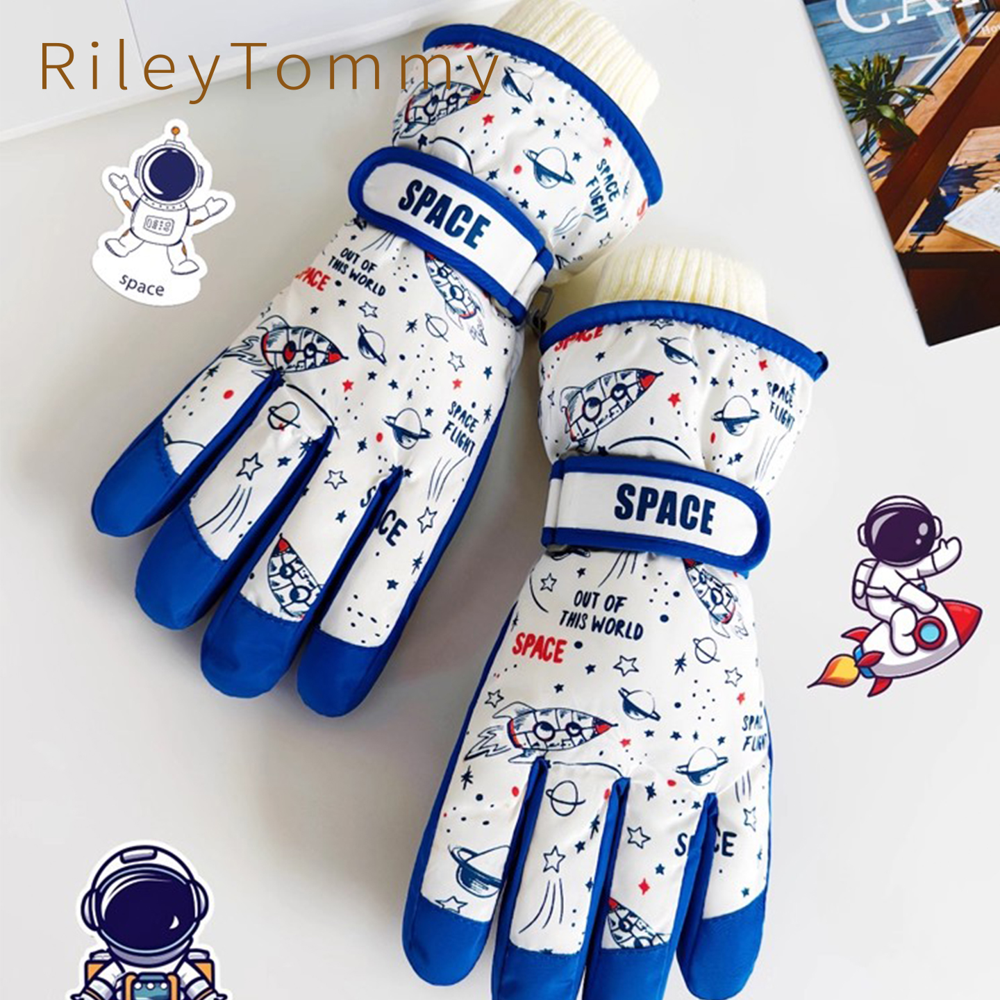 英国RileyTommy儿童滑雪手套