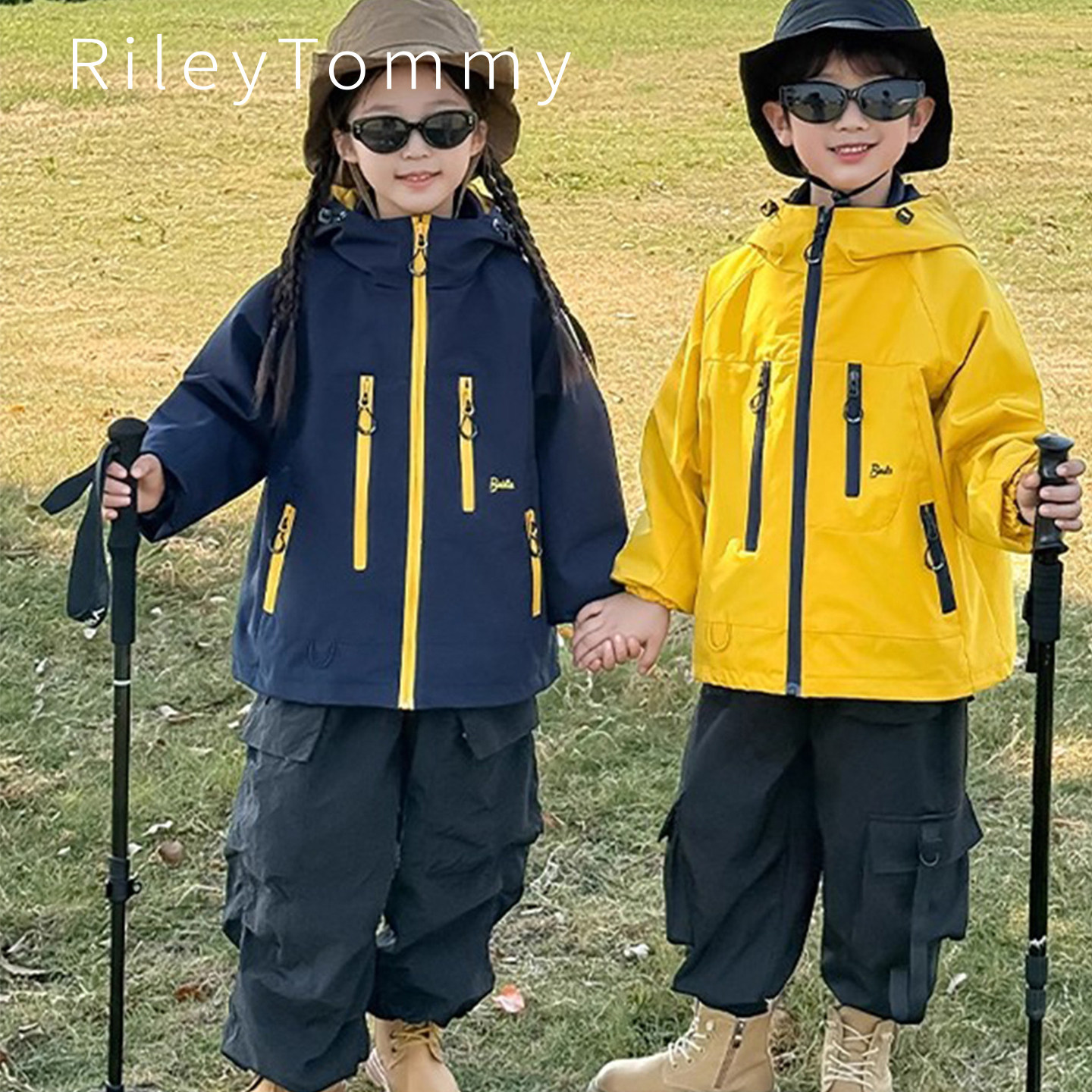 英国RileyTommy儿童户外防水冲锋衣春秋新款外套男女童三合一上衣,童装/婴儿装/亲子装,儿童冲锋衣,淘宝优惠券,粉丝福利购,淘宝优惠卷