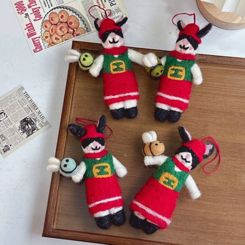 miudiy配件创意挂羊毛毡风包挂件