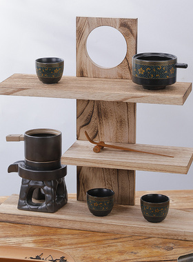 实木架简约茶壶架展示架