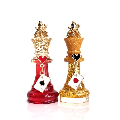 德州扑克鱿鱼筹码摆件手工国际象棋卡牌专业道具游戏压牌器可定制