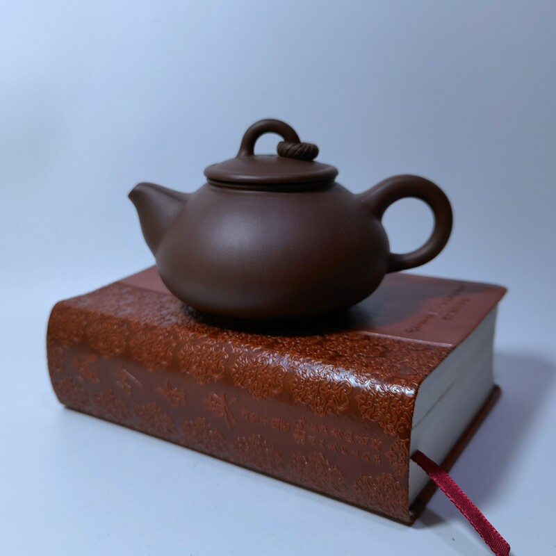 老货宜兴紫砂壶90年代紫砂一厂老工人蒋凤英制260cc玉圈壶圈钮壶