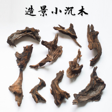 小沉木鱼缸造景天然紫柚插花草缸小号小型树桩爬宠躲避微景观免煮