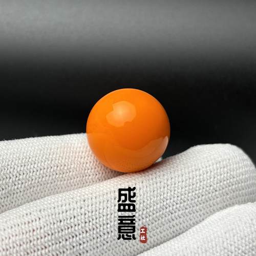 雪巴琉璃高瓷黄色圆珠顶珠腰珠星月金刚猴头绿松南红蜜蜡配珠