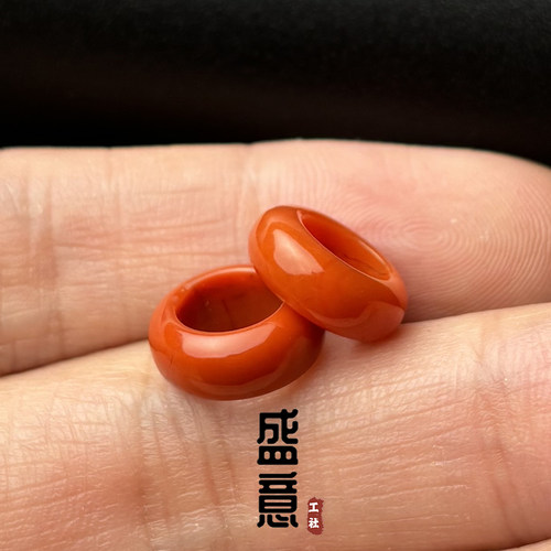 天然原矿南红玛瑙跑环卡环星月金刚菩提猴头蜜蜡DIY文玩手串配饰