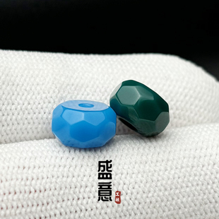 雪巴琉璃珠无相隔片墩子顶珠腰珠星月金刚菩提猴头配饰松石配珠