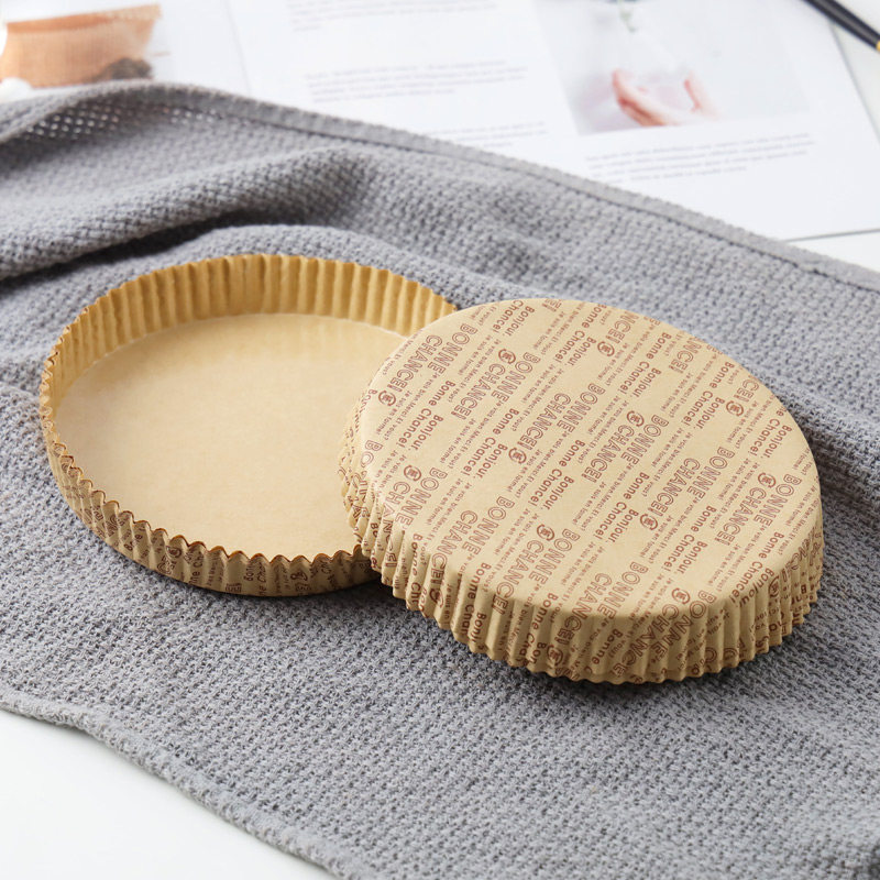 Khay Giấy Bánh Mì Pizza 4 Inch 6 Inch Khay Giấy Chống Dầu Hình Tròn Không Dính Gia Dụng Chịu Nhiệt Độ Cao Nướng Màng Bọc Khay Đế Pizza