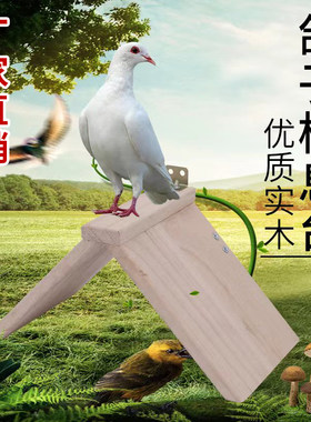 鸽子站架鸽子用品息架信鸽用具实木加厚栖架赛鸽用品鸽子栖息站架