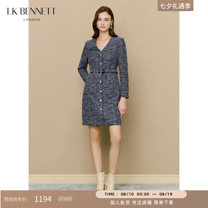 连衣裙小香风lkbennett