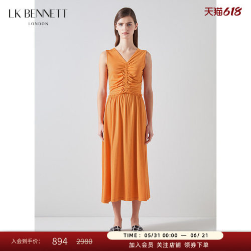 lkbennett优雅显瘦棉连衣裙