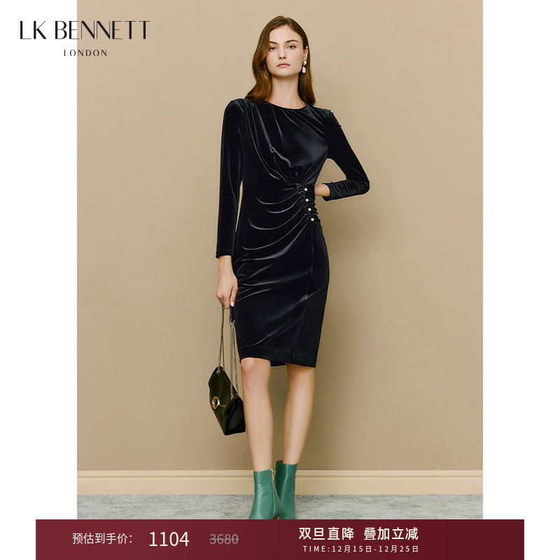 丝绒黑色优雅法式l.k.bennett