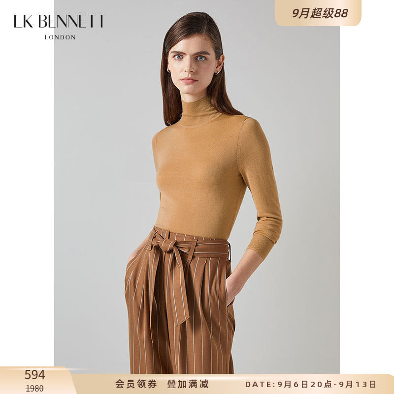 lkbennett绵羊毛套头高领