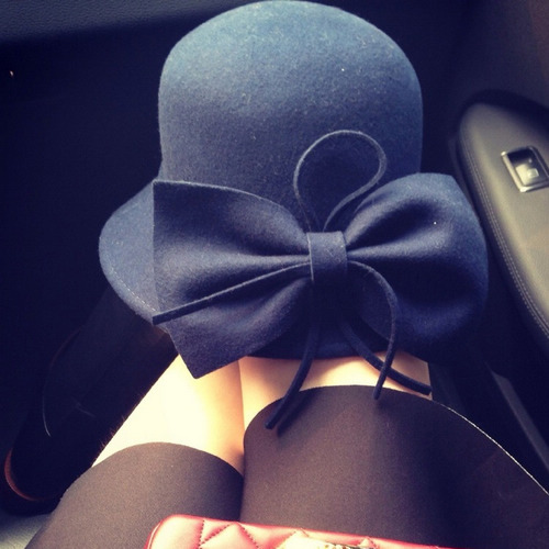 欧美英伦复古纯羊毛呢礼帽子帽子