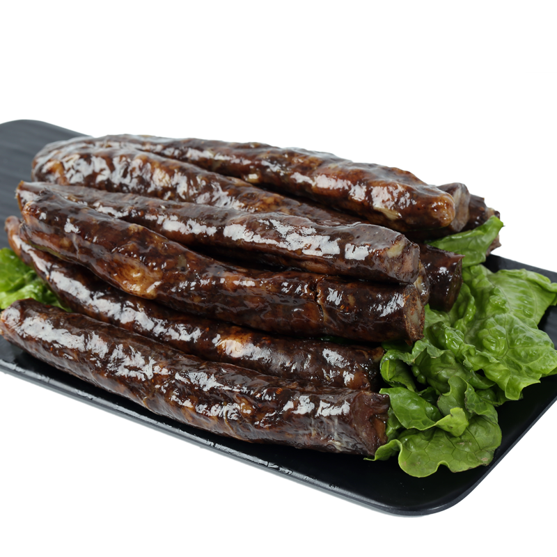 玉顺斋土猪肉莱芜香肠咸肉腊肠即食山东特产风干南肠五香250g*4袋