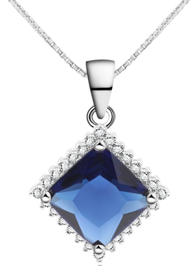 韩国微镶钻吊坠首饰品礼物银项链