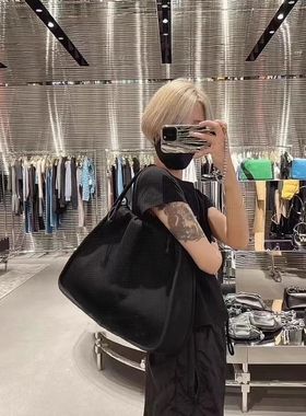 抽绳罗纹针织大号电脑包ryan腋下包手提单肩ipad包百搭王通勤包