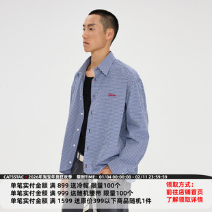 CATSSTAC 花苞格纹刺绣衬衫 宽松落肩 简约利落 小众设计