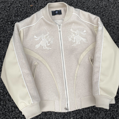 CATSSTAC 圣骑士刺绣羊毛夹克 毛呢主体 轻奢质感 复古精致