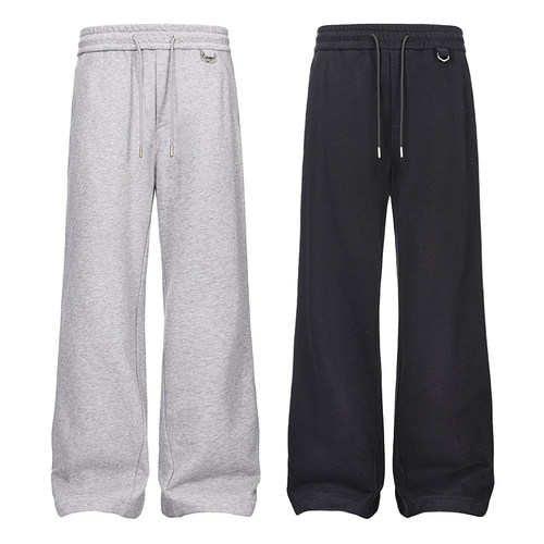 CATSSTAC 洛克立体剪裁抓绒卫裤 宽松直筒 保暖透气 休闲松弛