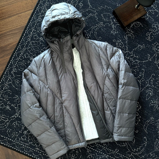 CATSSTAC 幻视斜拉链连帽羽绒服男 90白鸭绒 700蓬 轻型保暖锁温