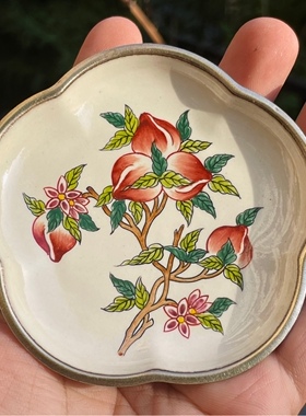 铜胎珐琅景泰蓝茶盘杯收藏品礼品