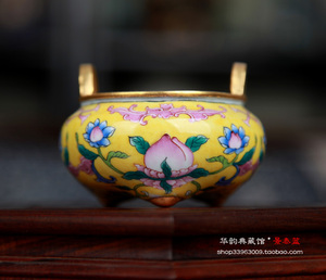 【精品】北京铜胎景泰蓝画珐琅香炉/香道用品/厂家直销可订制
