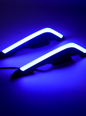 电动车侧板风翼改装风刀LED氛围灯12V冷光带灯定风翼装饰车身通用