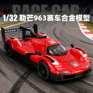 仿真保时捷963赛车模型摆件1:32合金声光回力F1金属小汽车玩具男