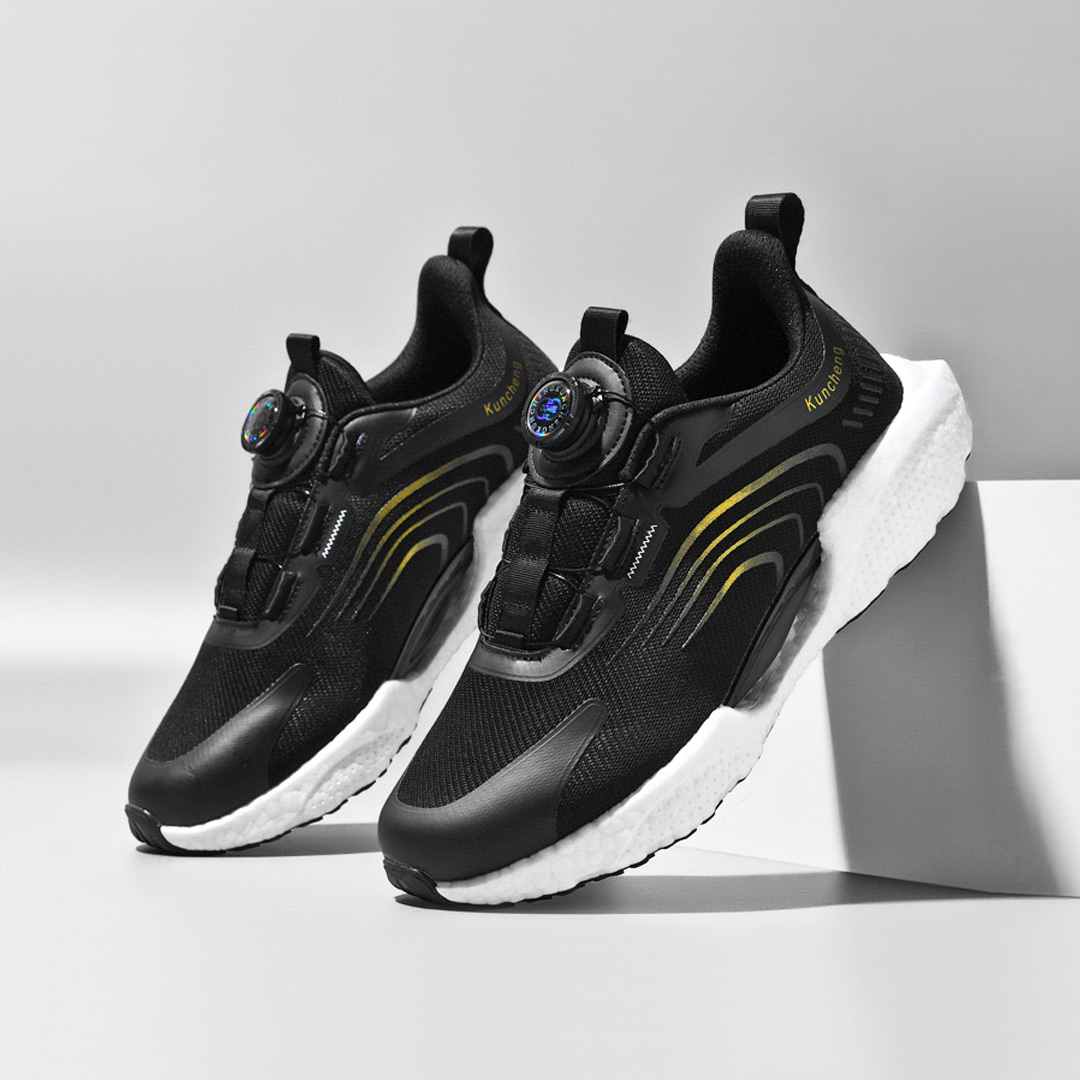 爆米花跑鞋行承特惠男女智能系带