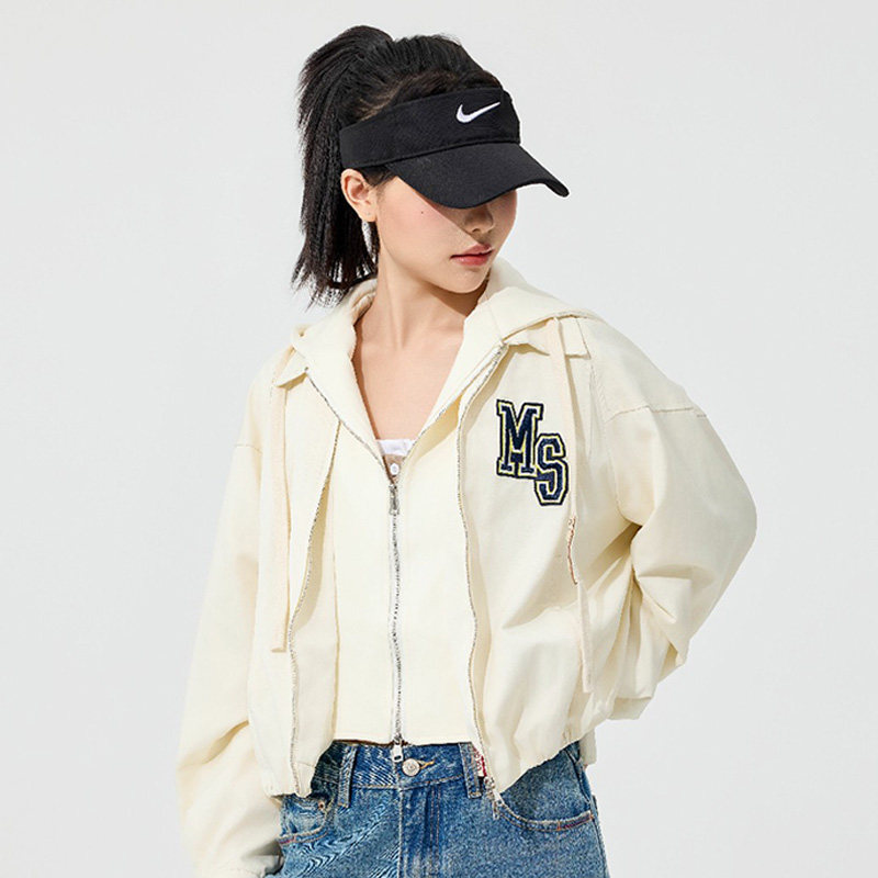 美式复古辣妹风长袖T恤女图片
