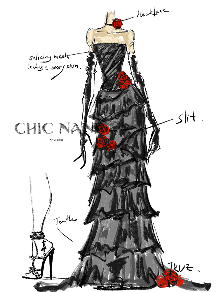  Dress customized Didi customer service+L  