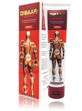 disaar红色肌肉按摩膏不适膏肩颈腰椎膏100g跨境电商