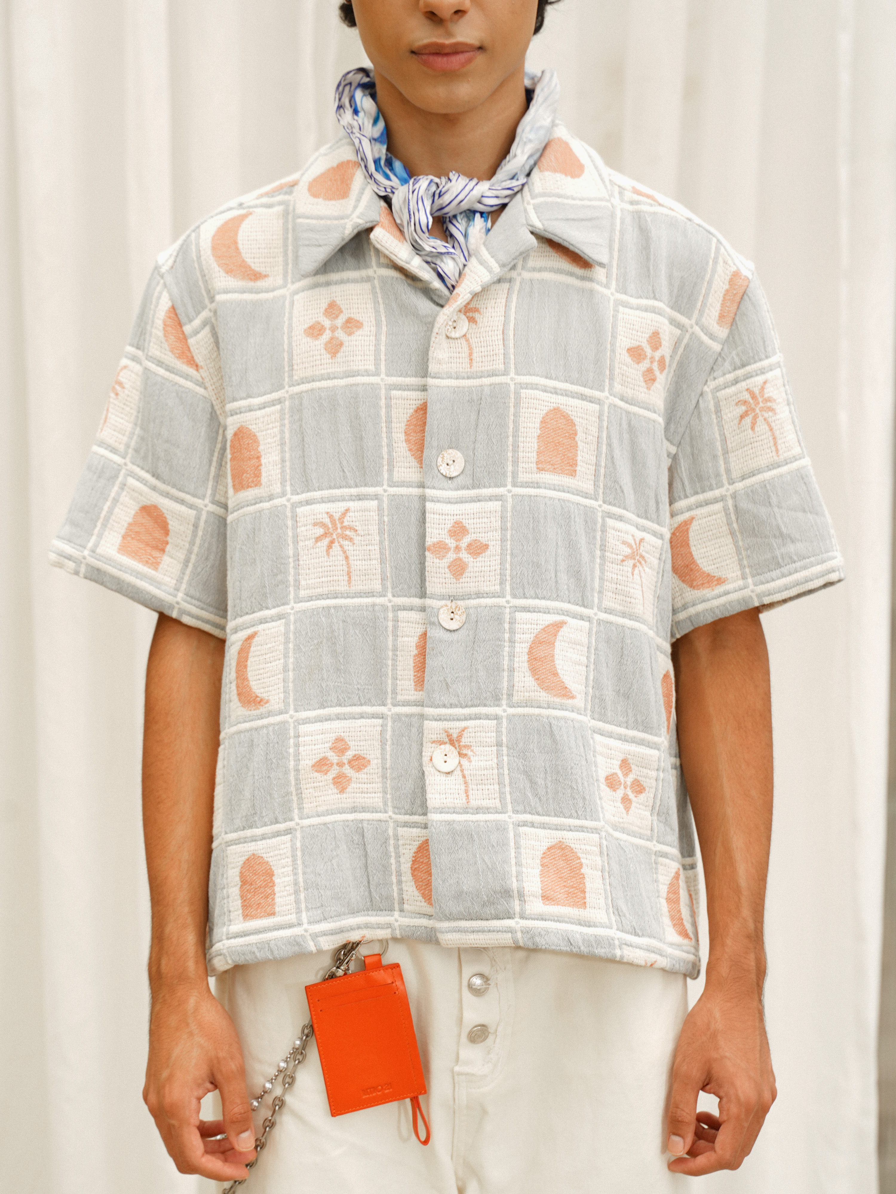 Retro21复古肌理厚重短袖衬衫