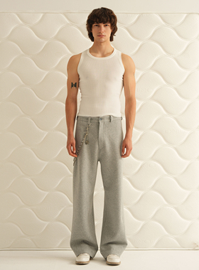 Retro 21 R21 纯色舒适慵懒空气层宽松垂坠弯刀版型卫裤休闲裤