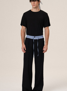 Retro21 R21 基础简约舒适液氨处理全棉纯色休闲短袖